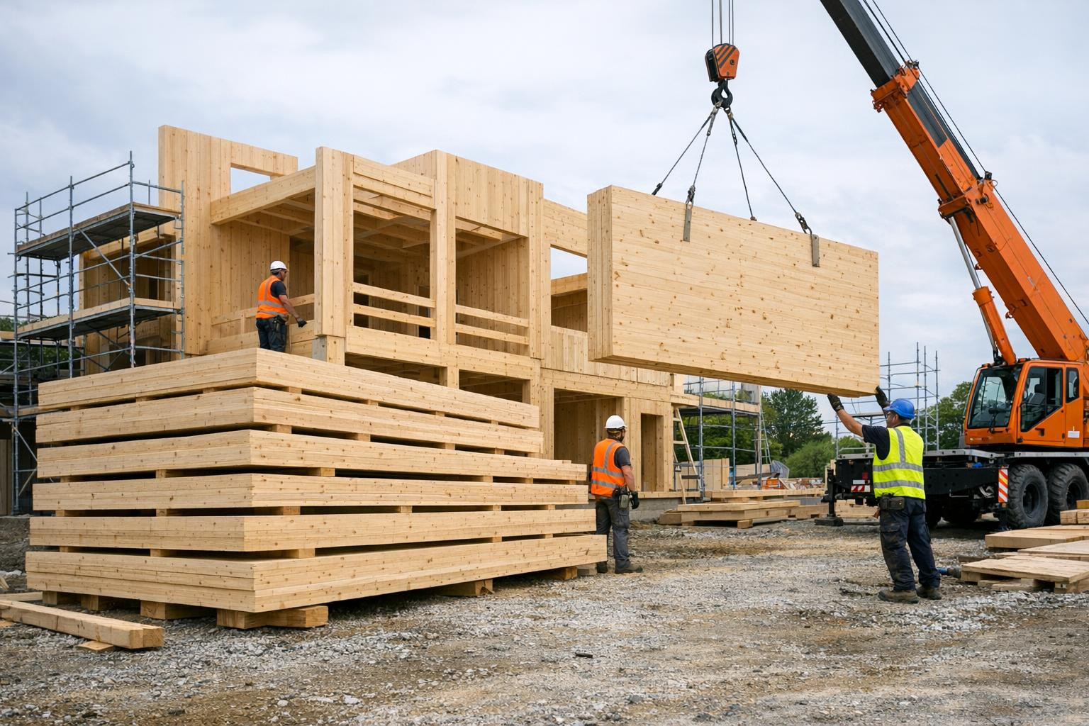 Quick introduction to the advantages of cross-labelled wood     CLT panels  are certified, cross-labelled wooden structures suitable for the fast and accurate c