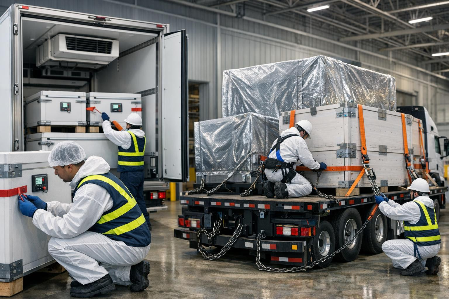 Full solution for consignments with temperature, safety and size limitations    < Cold goods transport ,  dangerous goods transport ,  different dimensions t