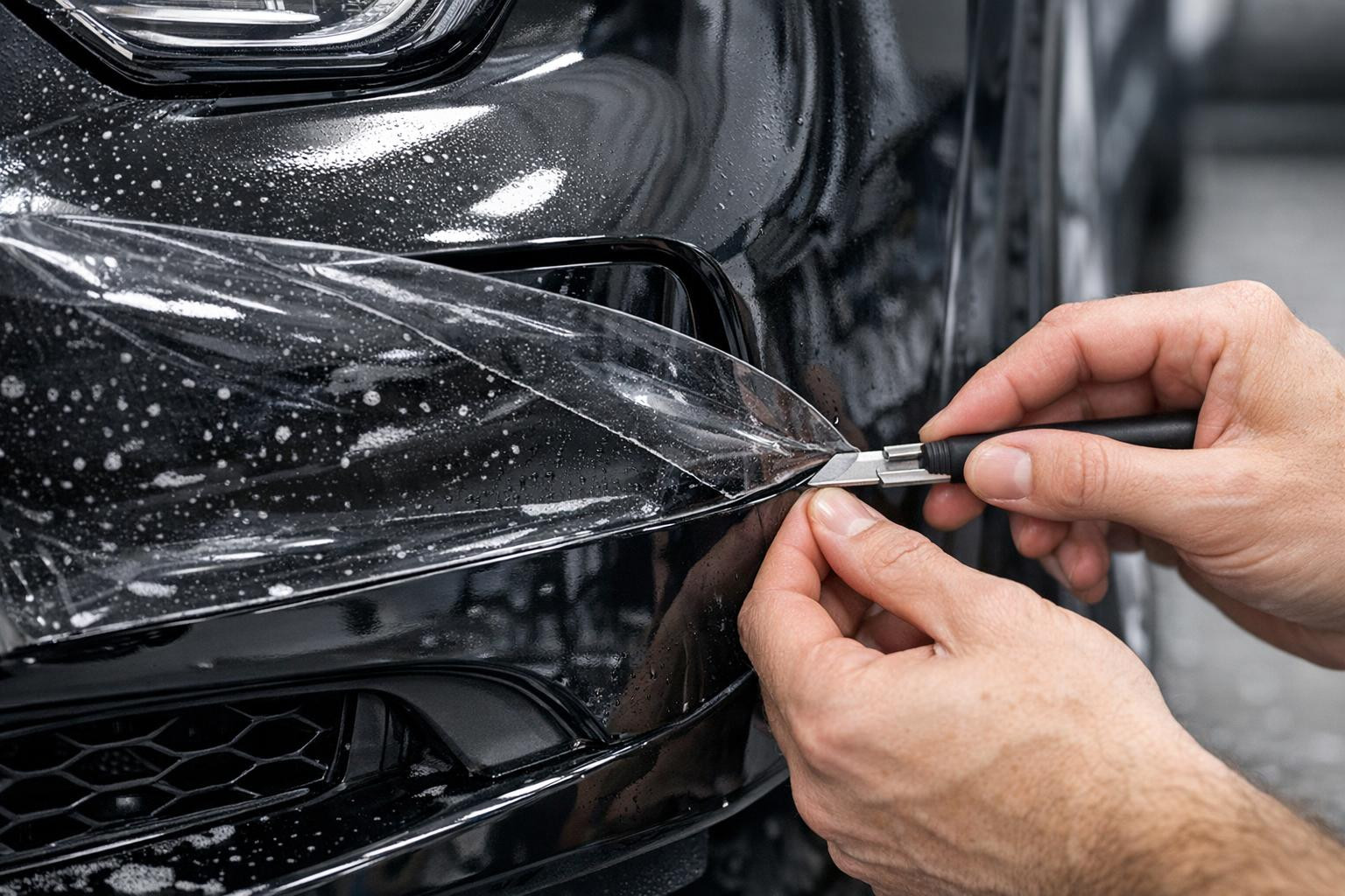 What does professional colour protection ensure?    PPF installation   provides long-term mechanical protection on the surface of the car body without compromis