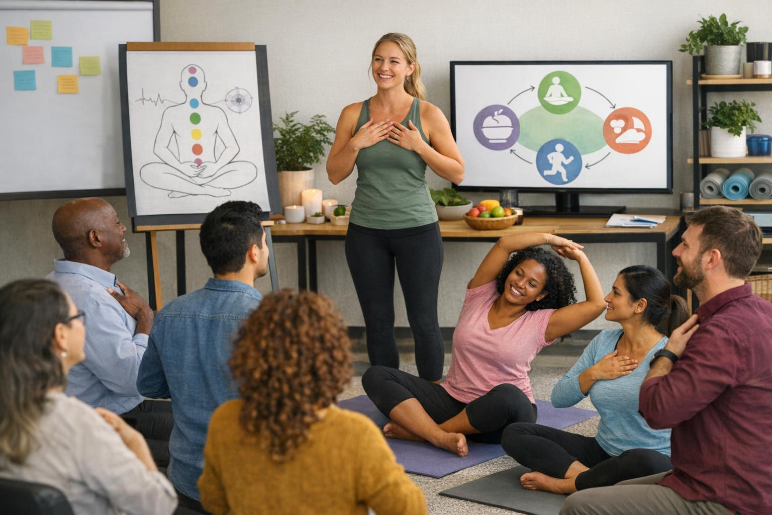 Practical and customizable workshops for employee well-being and team development    < Practical and customizable workshops   combine the best practices and 