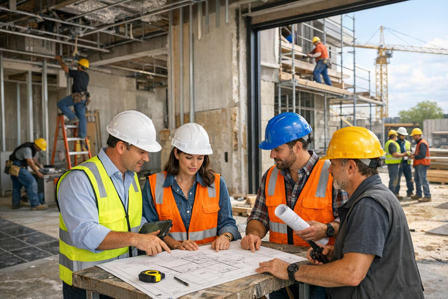 Full services in construction  bring together the management of the entire project from pre-work to final delivery, ensuring clear timetables, high quality and 