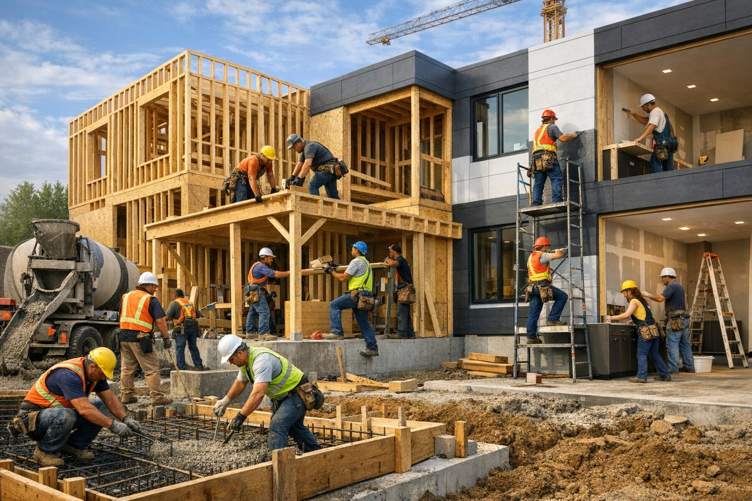 Full solution without headaches: proper construction management and high-quality finishing   Full construction service combines all construction stages into a s