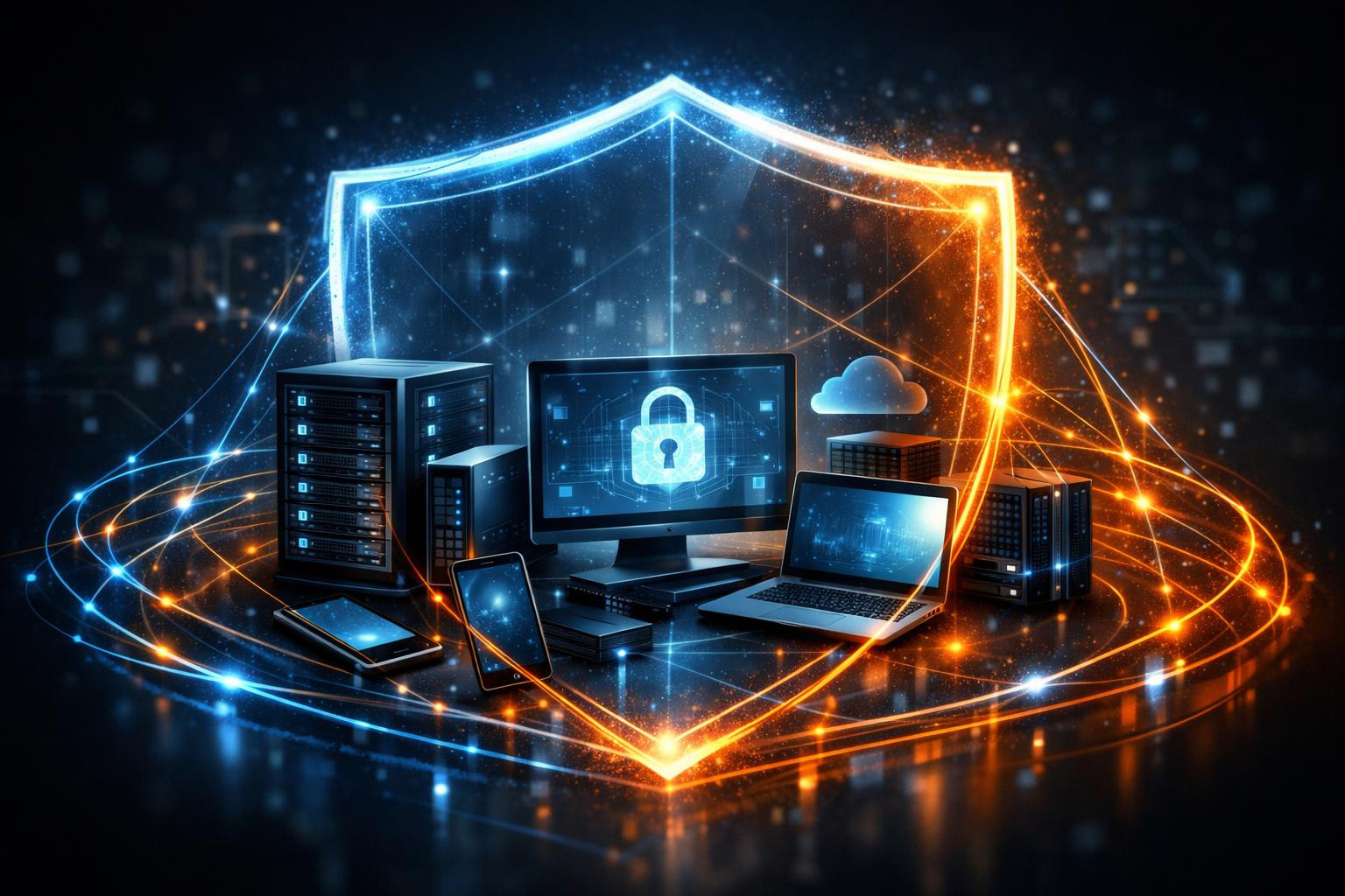 Full approach to today\'s attacks     Full cyber defence   creates a strong line of protection to maintain data, identity and activity both at home and at work.