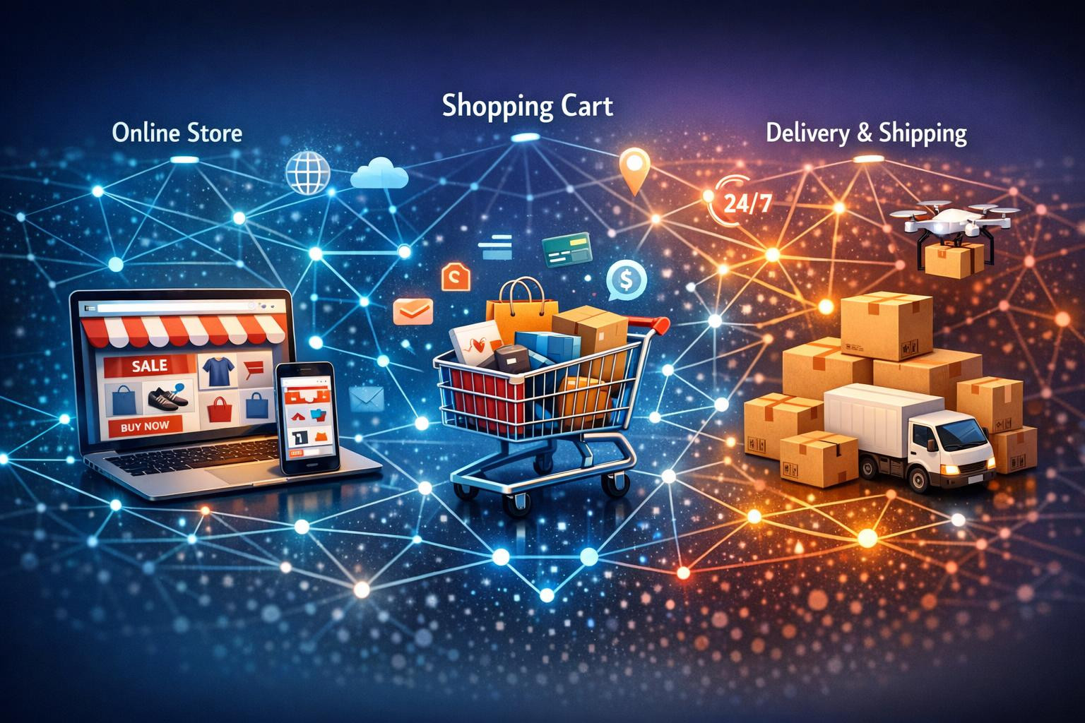 Quick, reliable and sales-increasing e-commerce solution    E-commerce  is not just the creation of online shops - it is the optimisation of business processes,
