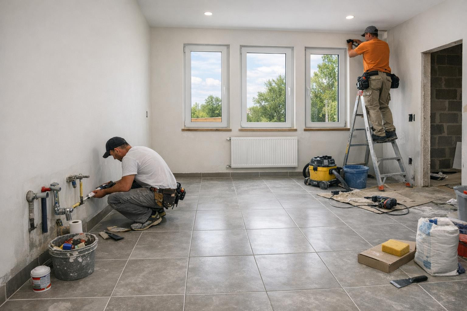 Full solution for indoor Full indoor finishing and pipework combines ...