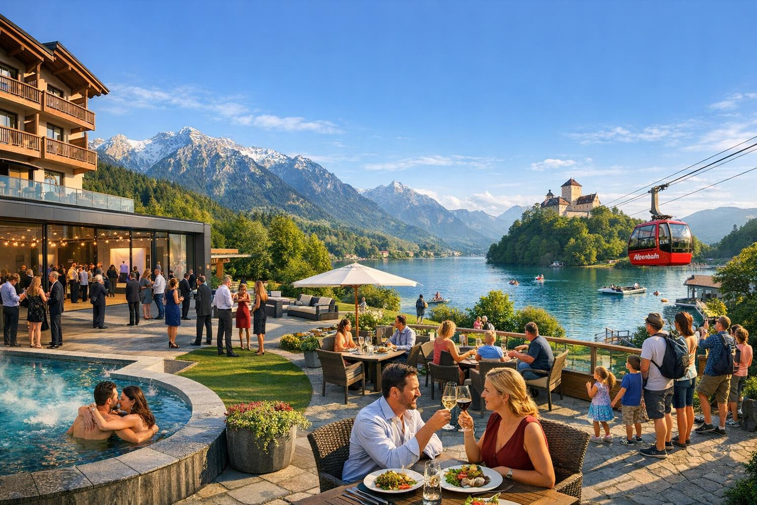 Full leisure and tourism solution that enhances satisfaction and business value     Full leisure services package  combines comfortable accommodation services, 