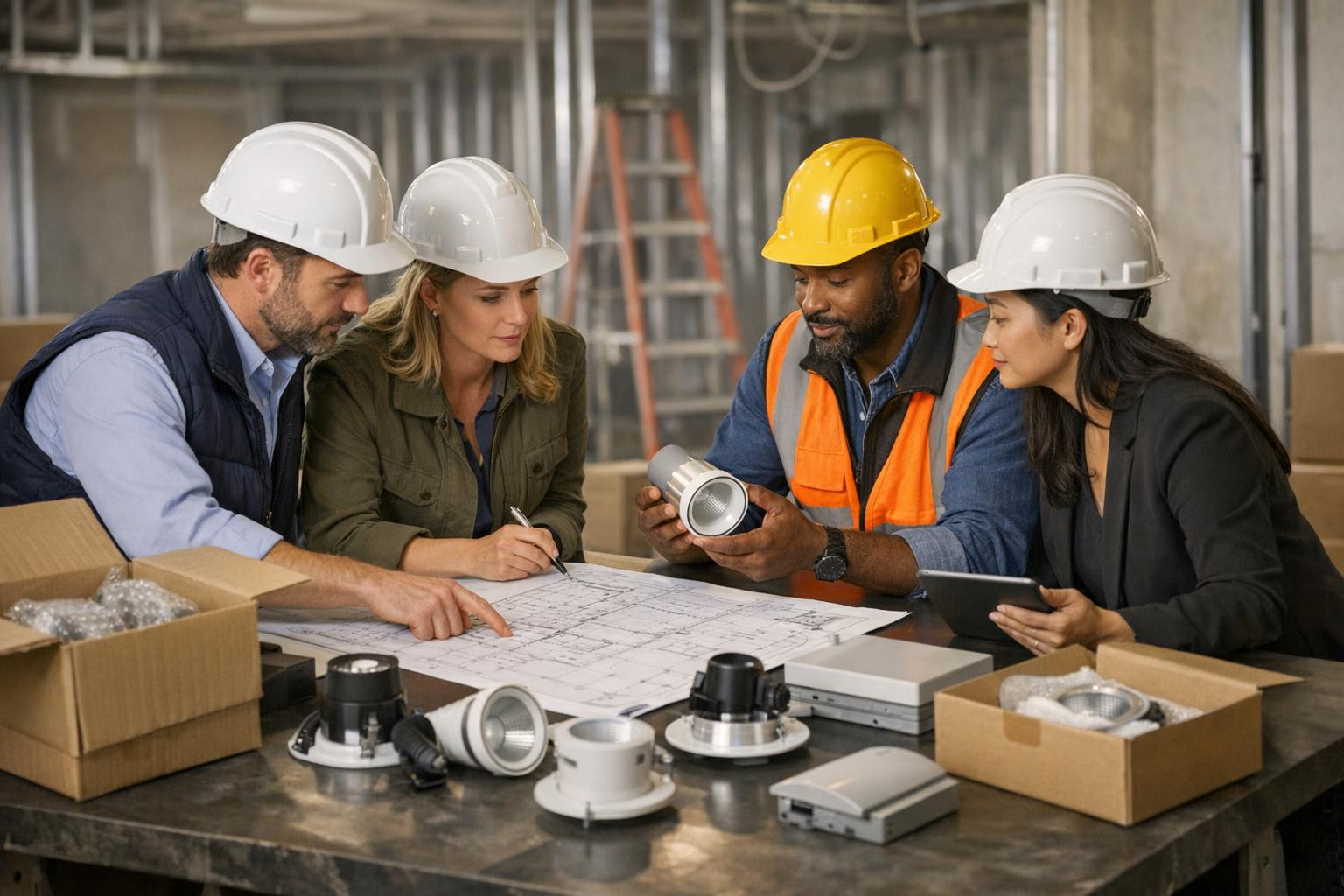 Effective lighting solution for public and private objects    Lighting projects  will be considered comprehensively from the beginning to the end: planning, pro