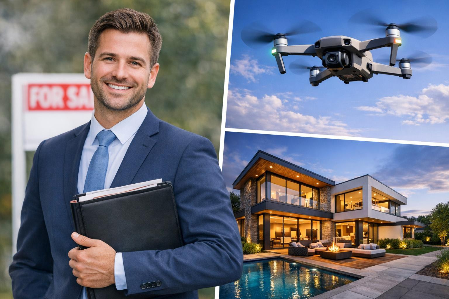 Integrated real estate solution  combining professional brokerage services, targeted digital marketing and eye-catching media production to make the sales proce