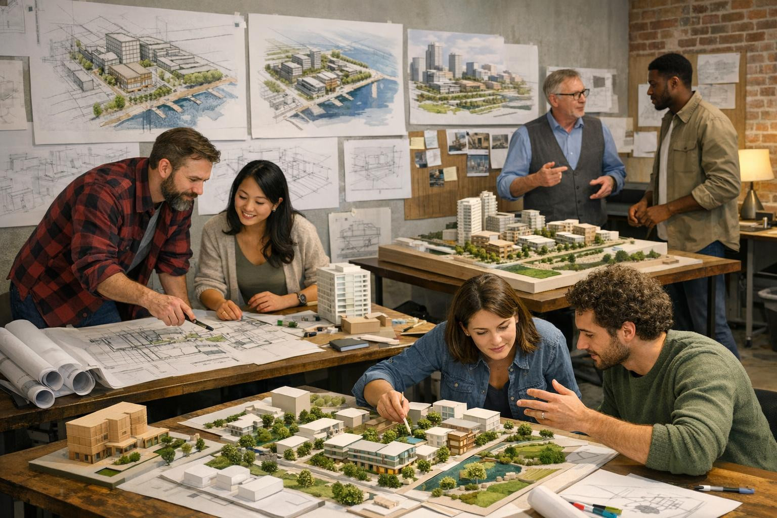 Complete architecture and development that creates a business value     Architects  and planners work together with a business mindset to design spaces that wor