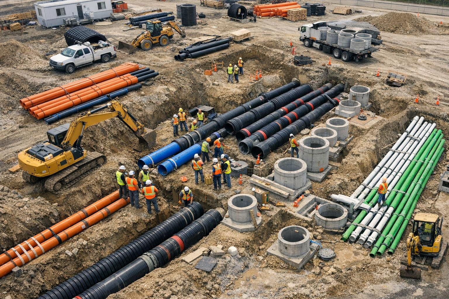 Complete solution   combines expertise, accurate planning and verified execution to ensure reliable gas, water and sewerage networks on each site. The main focu
