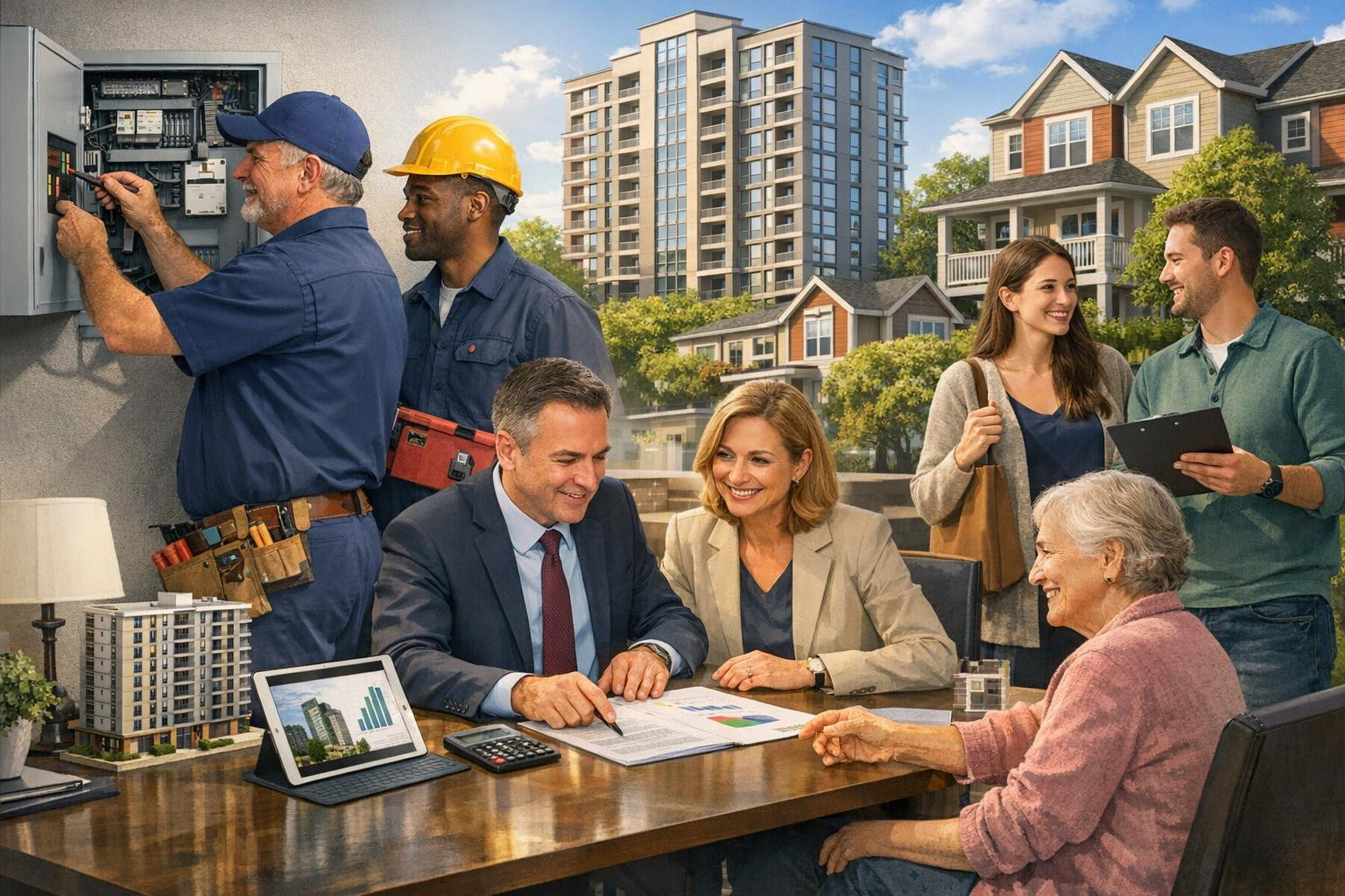 A comprehensive solution to increase the value of real estate   < The administration of real estate  combines the maintenance and repair of professional buil