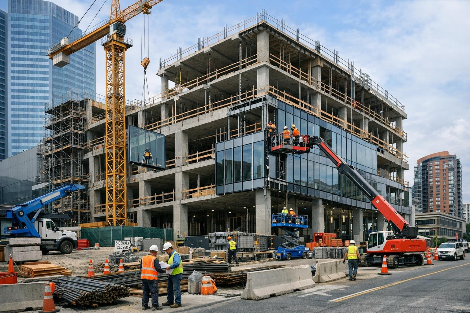 Building solutions that create future-proof business spaces   < Building of business and office buildings  combines modern design, energy efficiency and reli