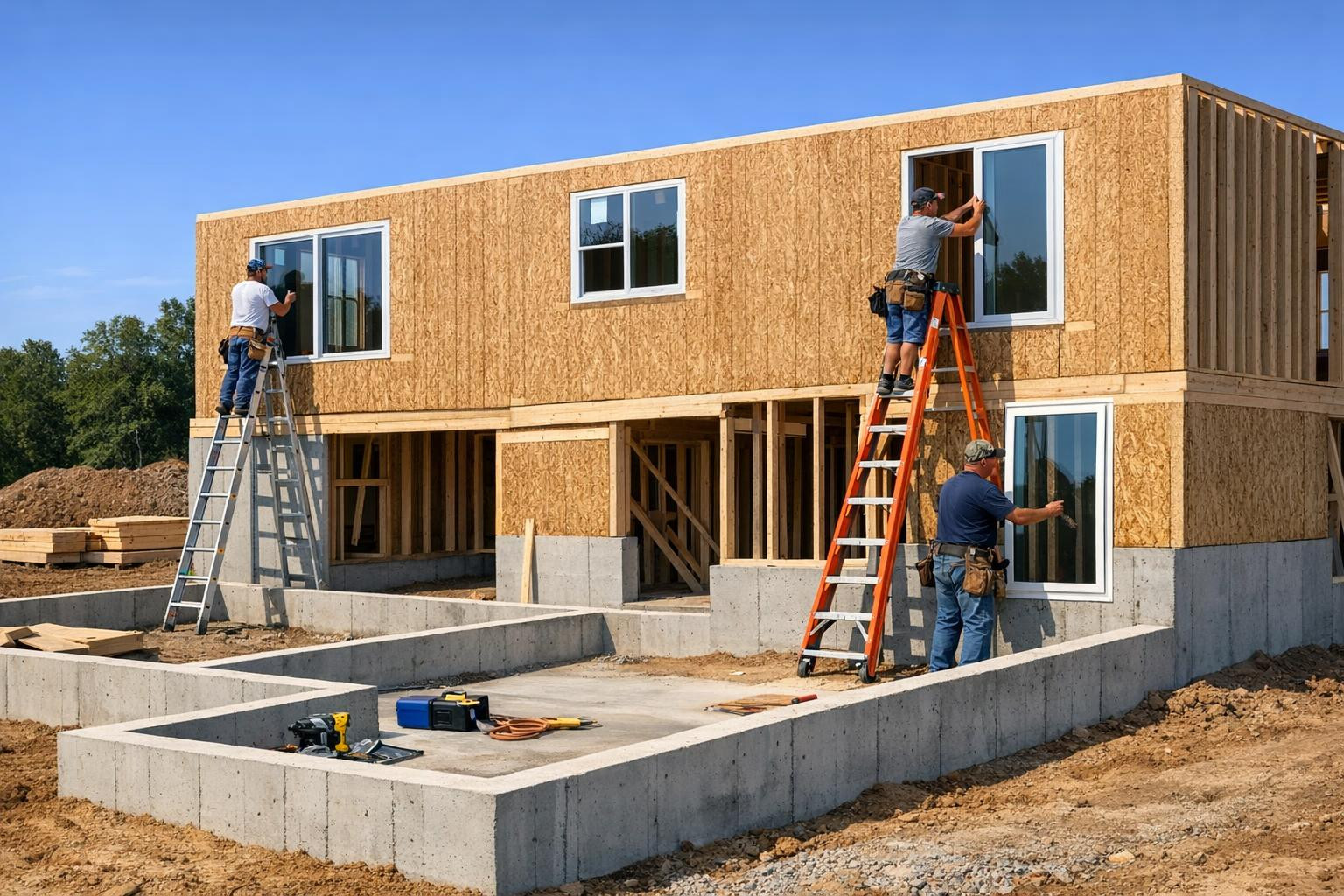 Full housing construction from start to finish    < Housing construction  combines engineering and construction experience to create a durable and comfortabl