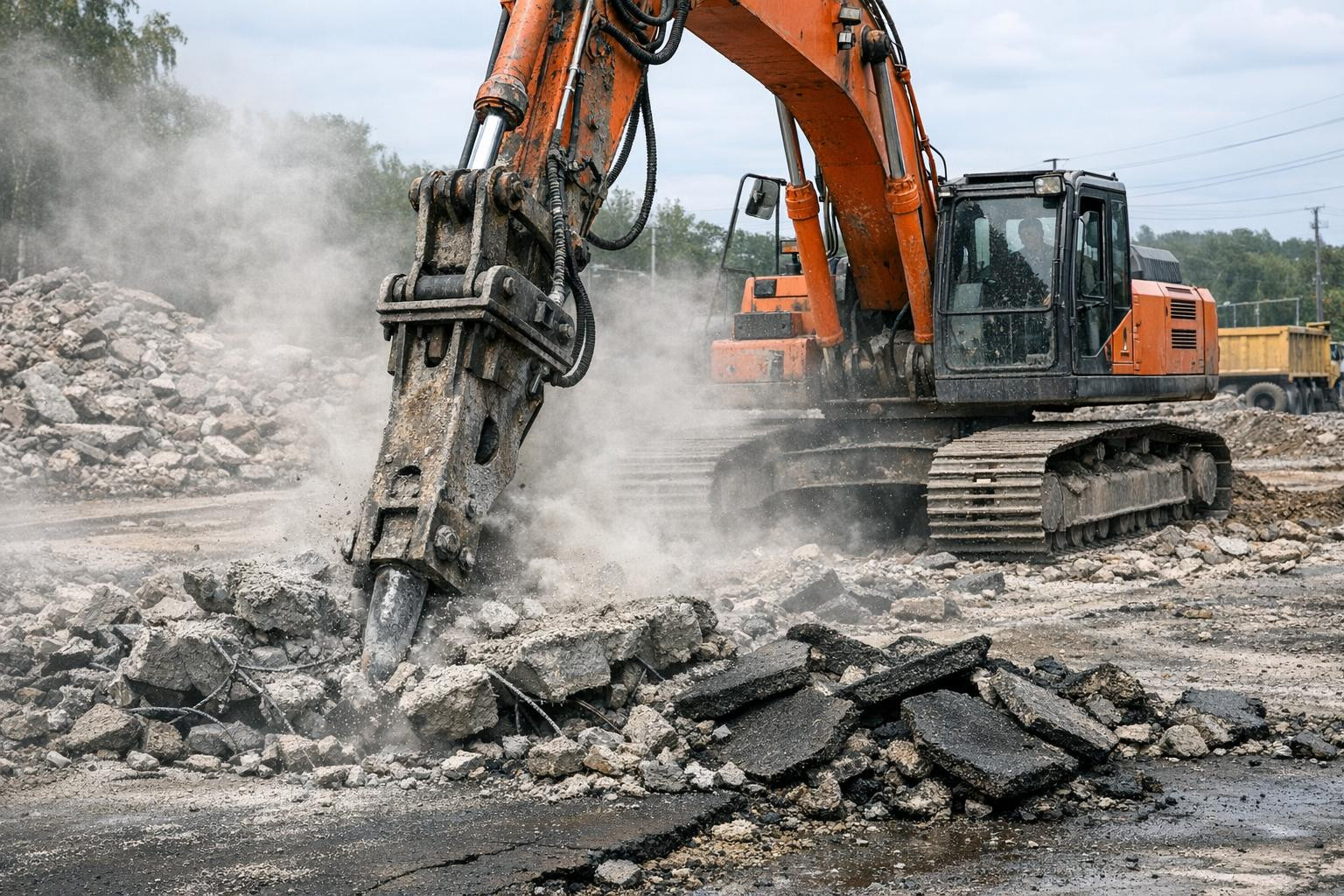 Safety and organised demolition work from planning to waste export ...