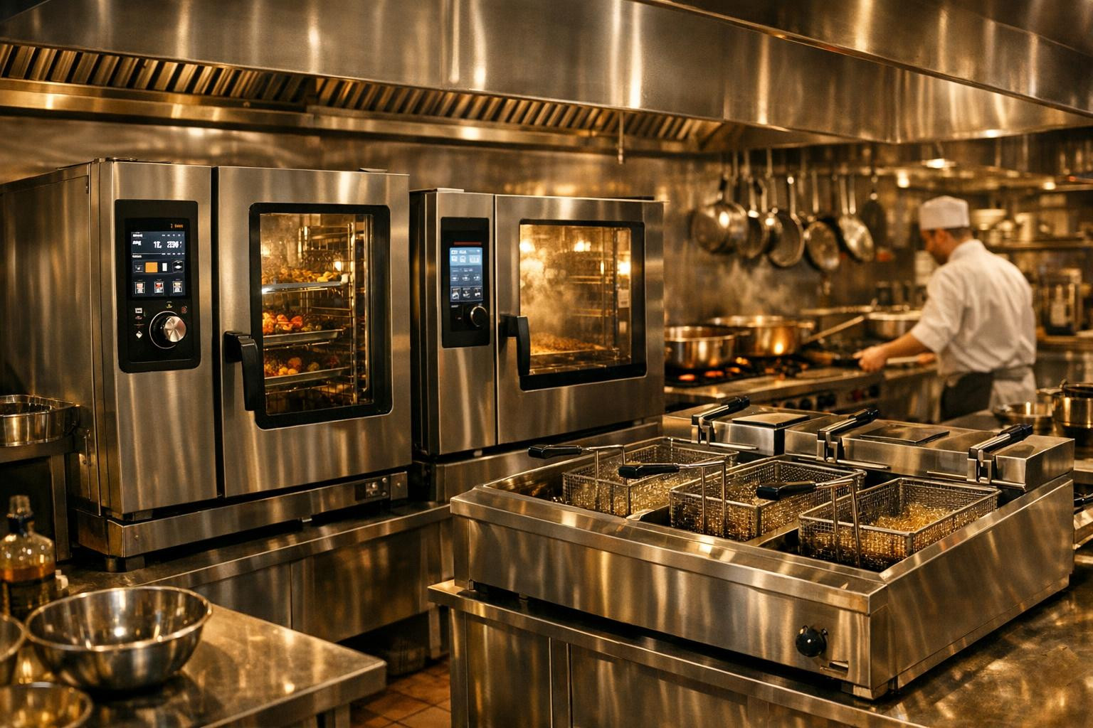 Convectio and compact ovens with high-quality fryers provide a reliable, efficient and flexible solution for profiled kitchens for daily cooking. These devices 