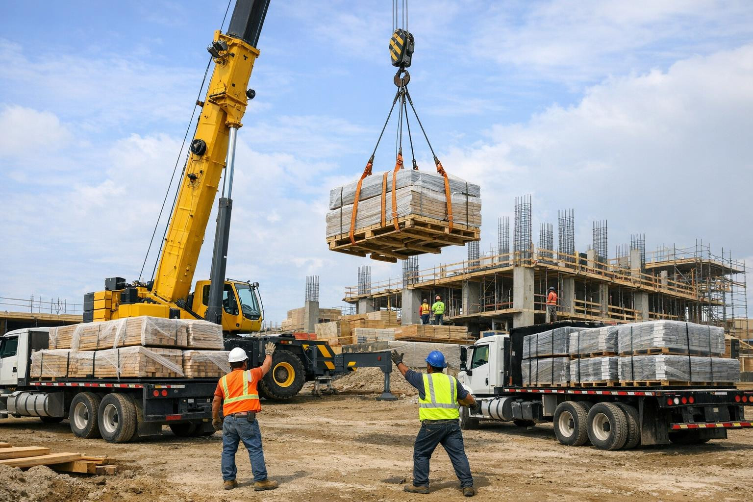 Crane service and transports that keep the construction project in schedule    Crane service  and transports offer a professional solution for the safe lifting 