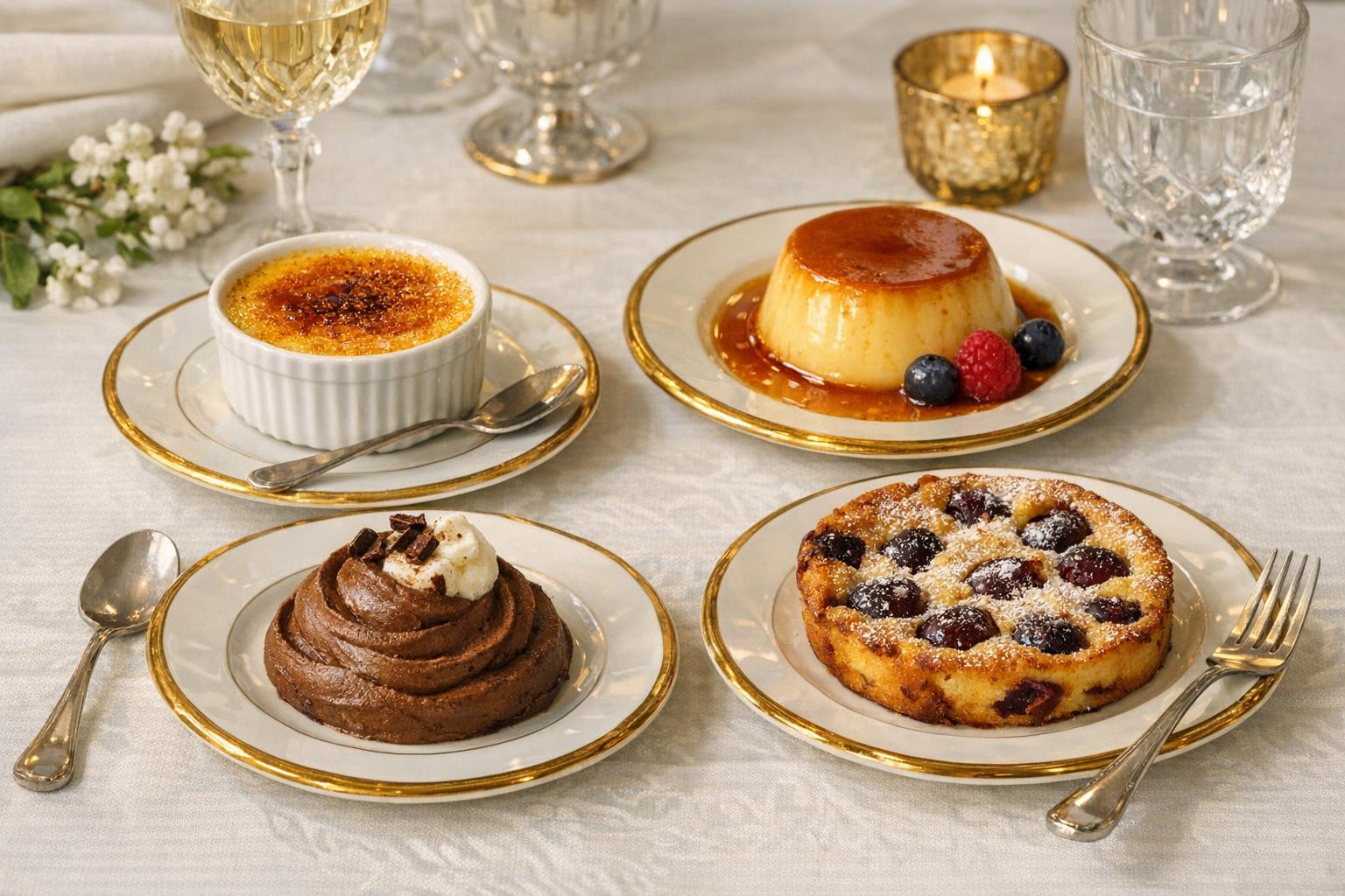 Creamy desserts bring soft luxury to the table: silk texture, ...