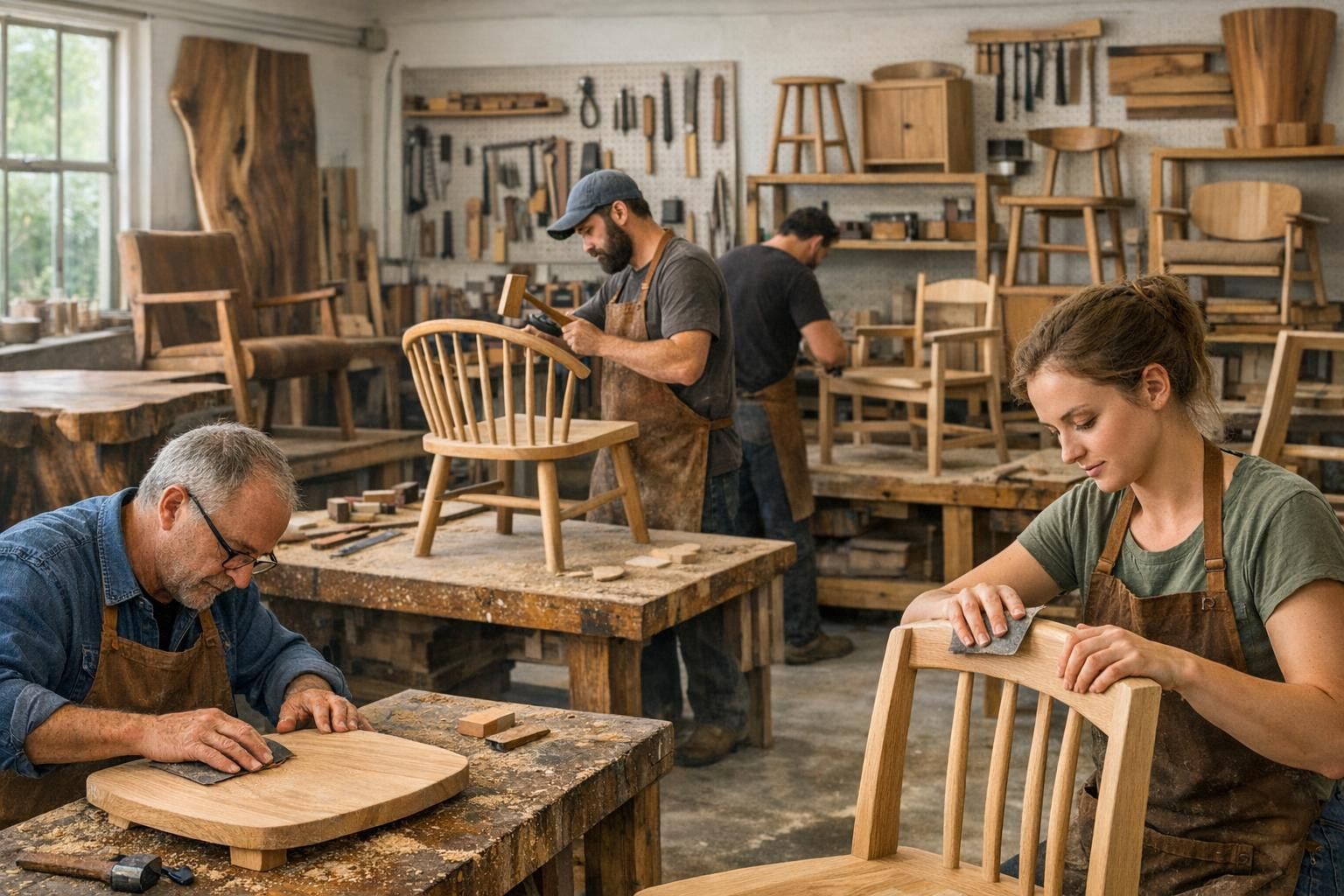 Adapted furniture production  combines modern  furniture design  and traditional  furniture design  to create durable, functional and aesthetic solutions in eve