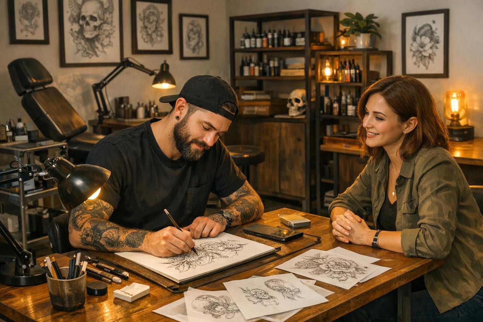 Personal body art that reflects your story.  Customized tattoos combine creative design, clean execution and responsible care to provide a lasting and safe resu