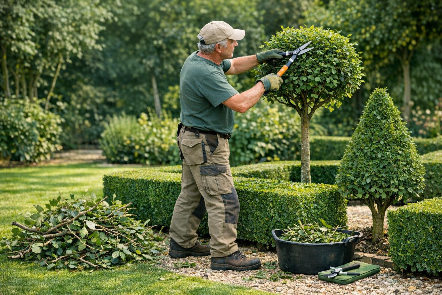 Cutting   and  shrub care  ensure a clean line, better shape and stronger vitality of the garden. The service includes accurate design, assessment of growing co