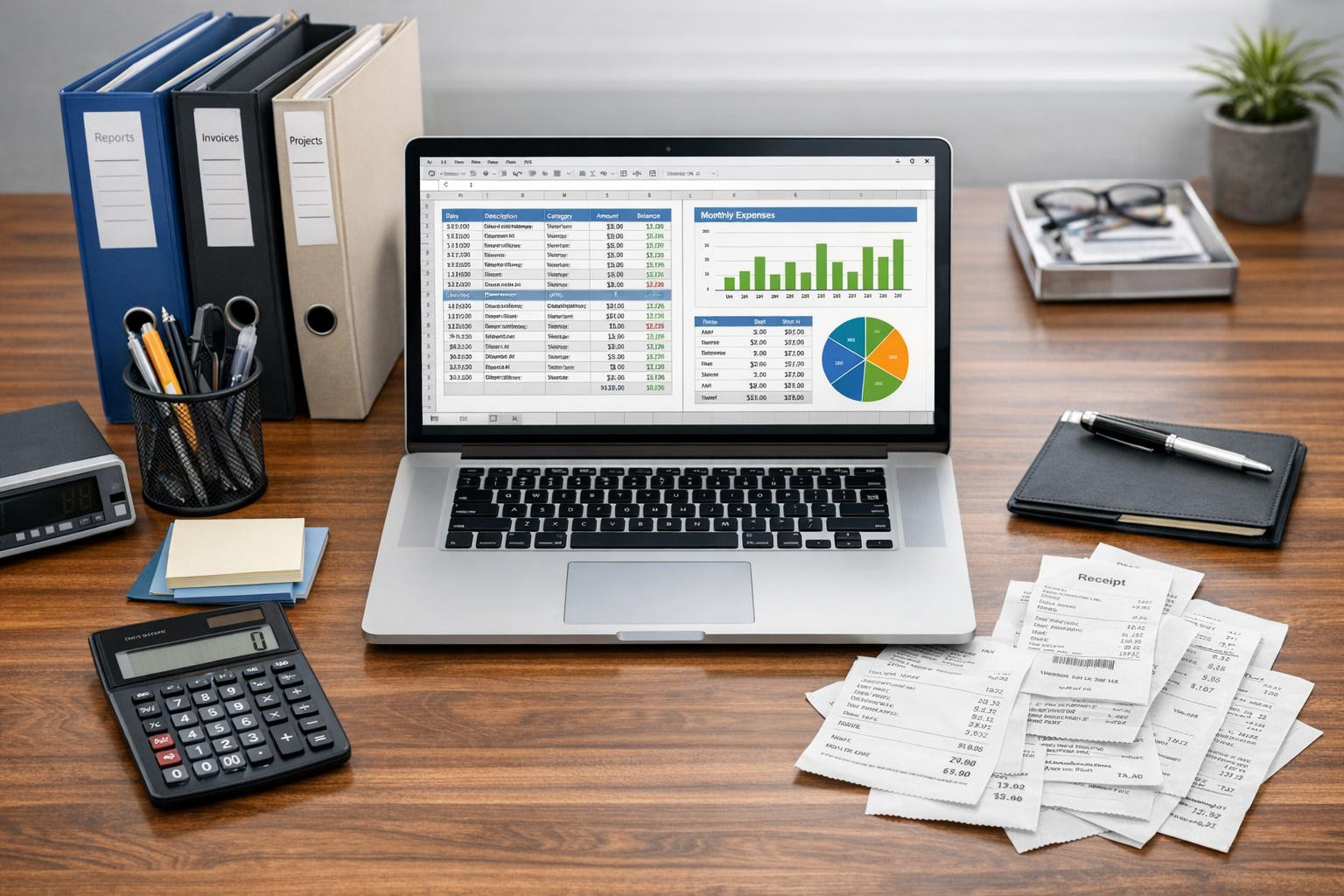Daily accounting  ensures that the company's invoices, entries and accounts are in order and that the financial statements are always completed in good time. A 