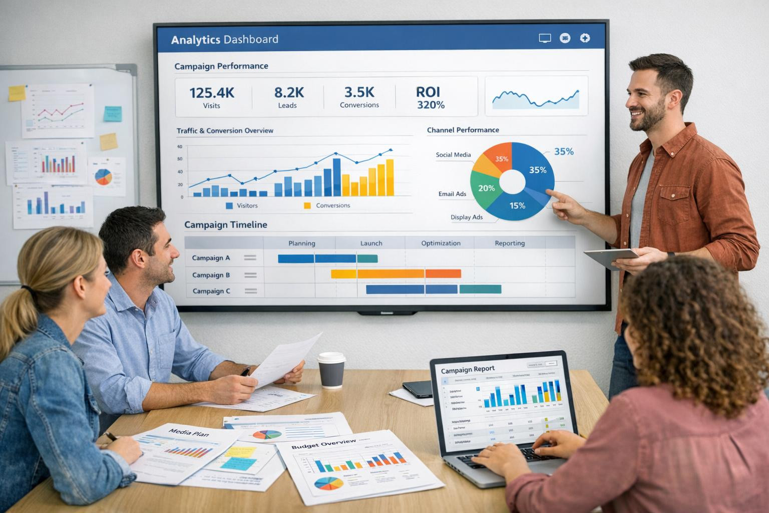Data-based media planning and analytical  combines measurement of media planning and purchase, target group analysis and campaign performance in order to achiev