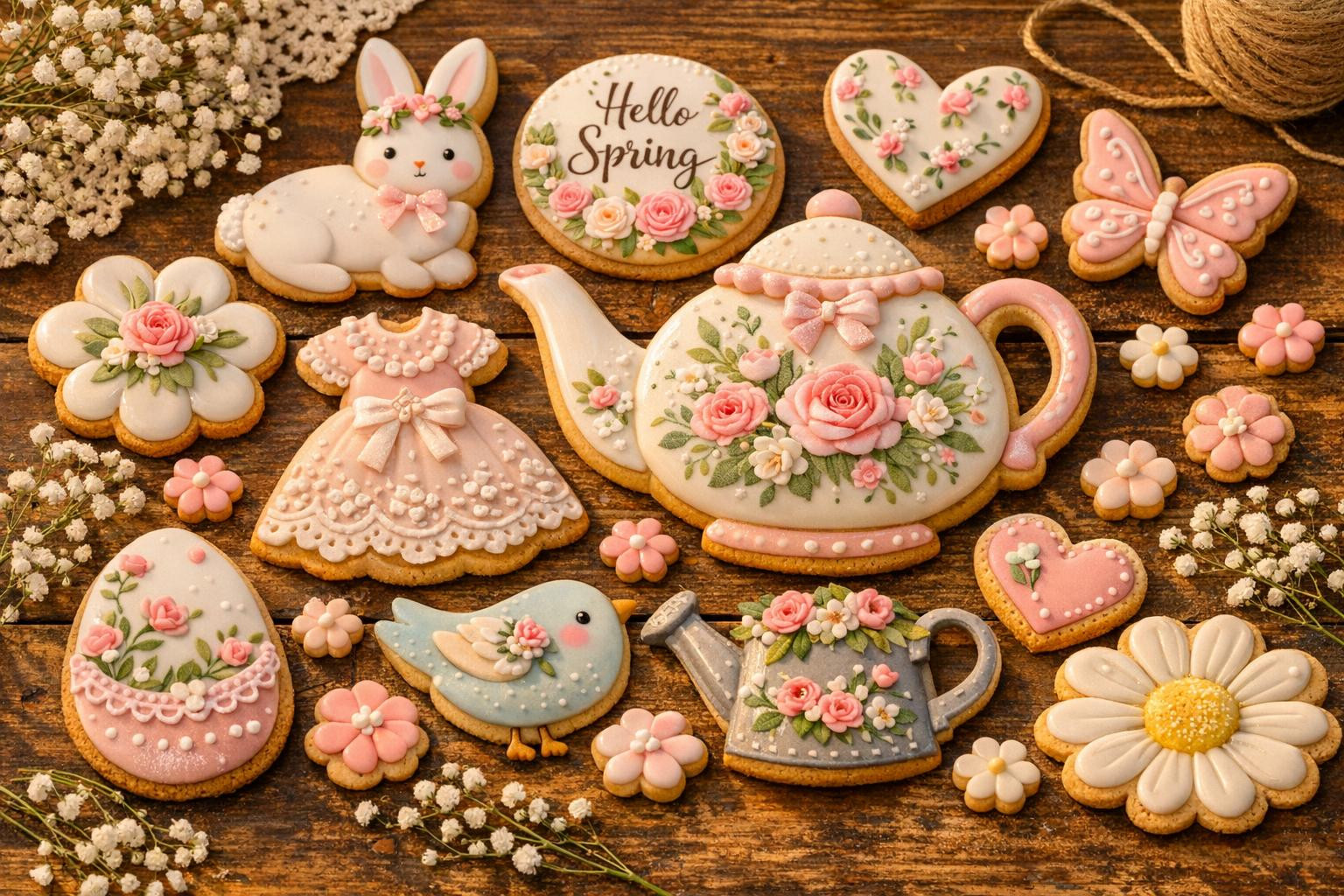 Decorated cookies that create memories   Decorated cookies are handmade cookies with colourful glaze and detailed handicraft design as desired. Each cookie is m