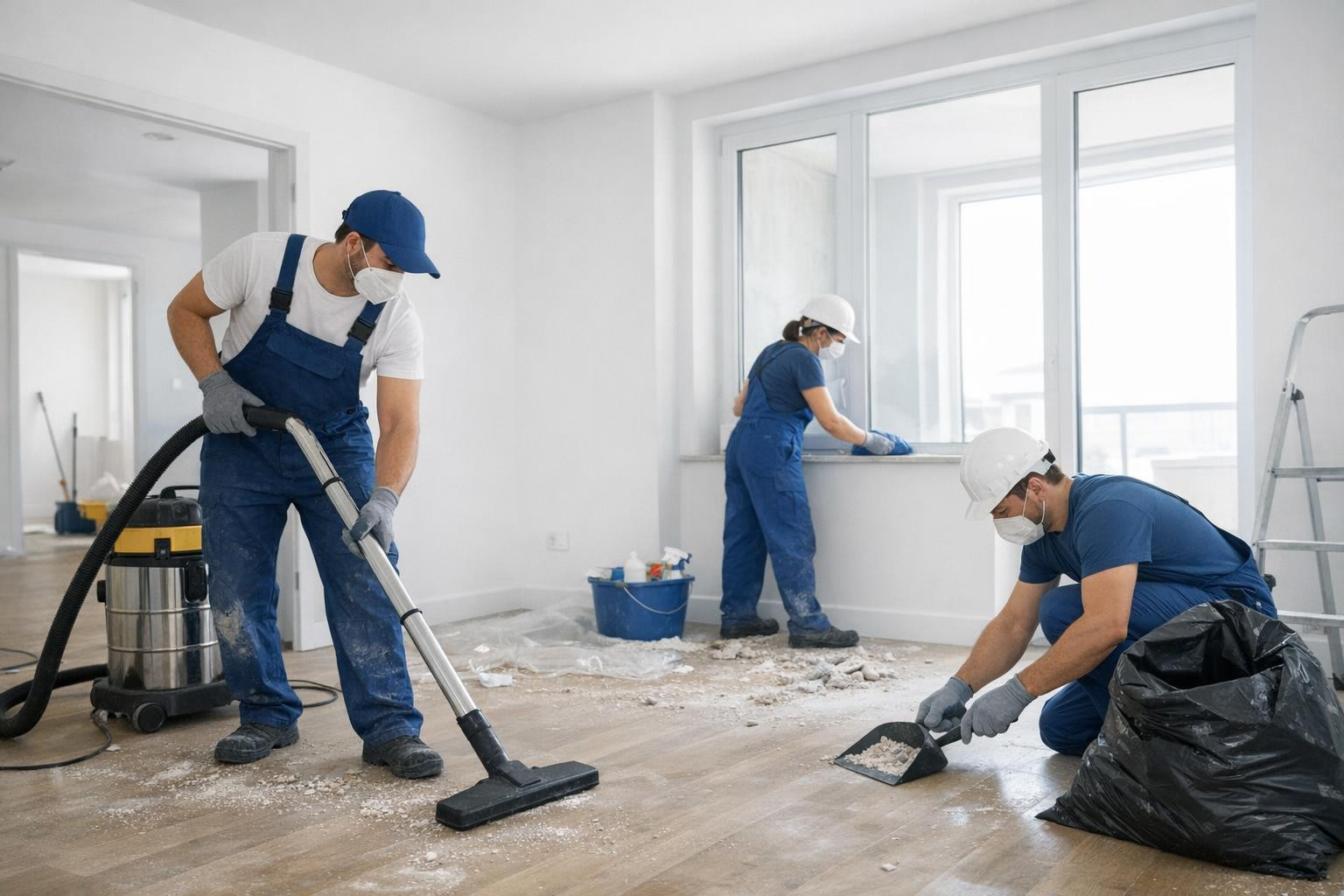 Deep cleaning that immediately makes the rooms ready for use    Deep cleaning  removes permanent dirt, dust and construction residues, making the rooms safe and