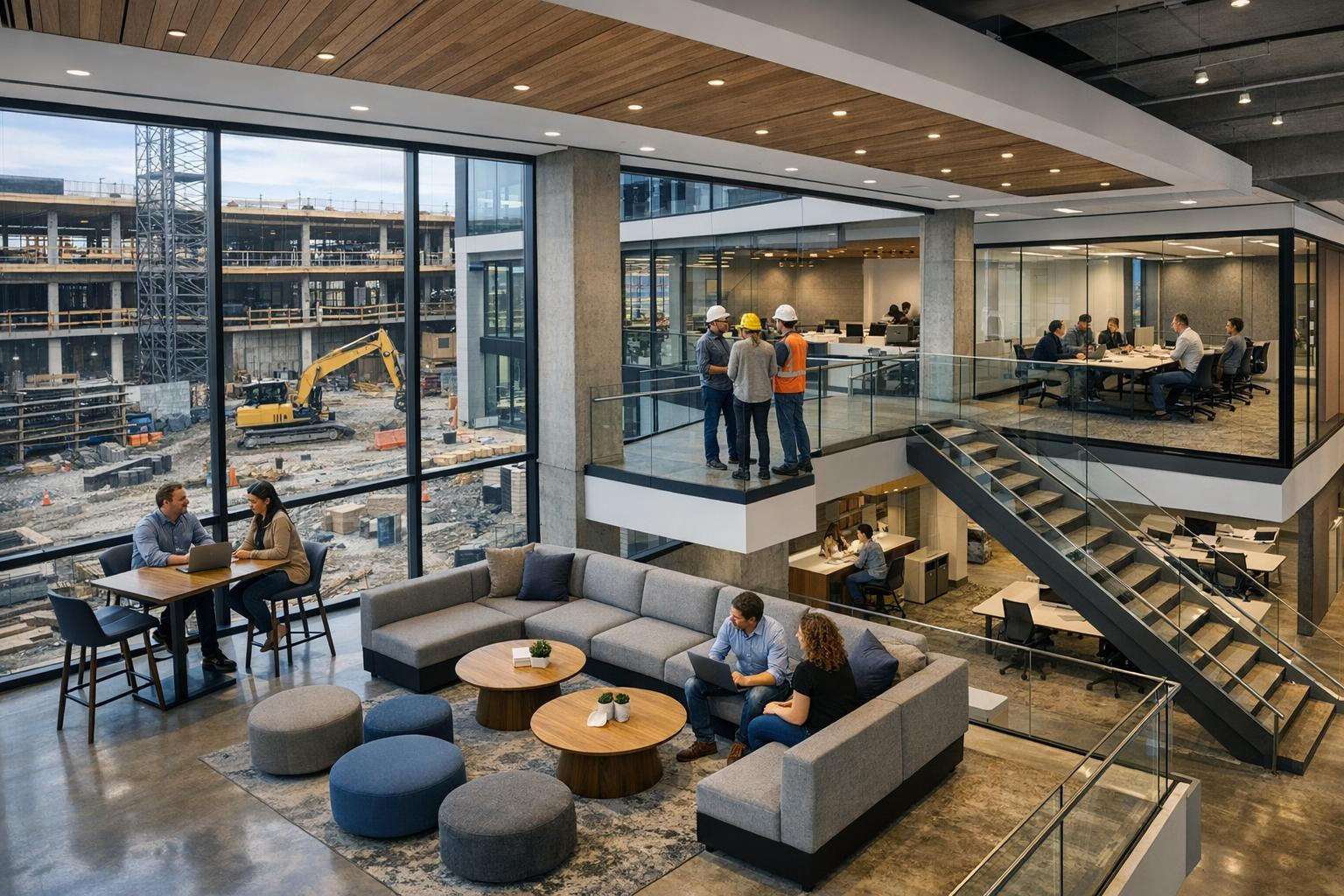 Functional and brand-centred business building design  Designing business premises that work for both customers and employees: user-friendly, visually distincti