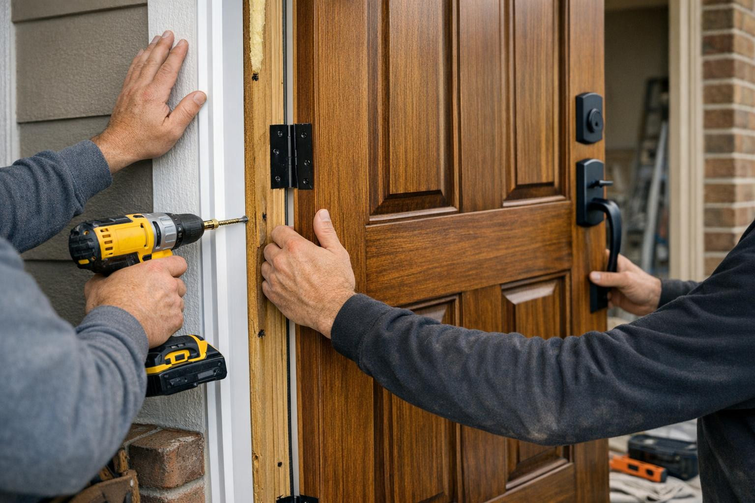 Door installation that ensures security and thermal integrity ...