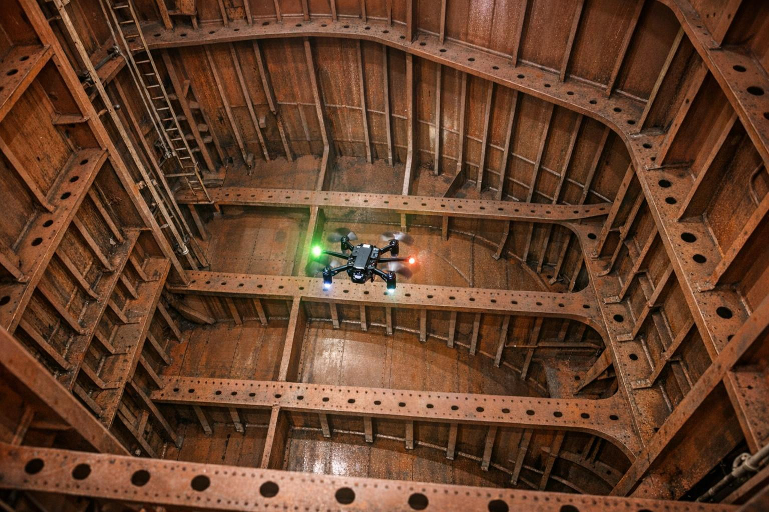 Dron inspection and tank inspection: fast, secure and accurate visual examination   < Dron inspection  allows complex visual inspection to be carried out qui