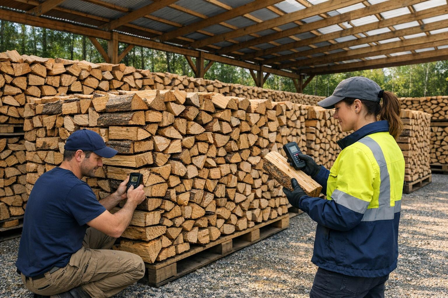 The wood is a carefully dried firewood with a strictly controlled moisture content in order to ensure a higher thermal value and a cleaner combustion. If the go
