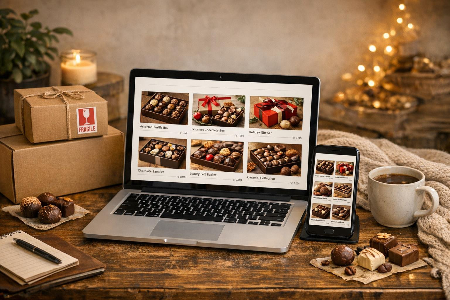 E-shop  combines a wide range of products and simple purchasing experience, allowing for a quick direct order from open pastries to carefully completed gift kit