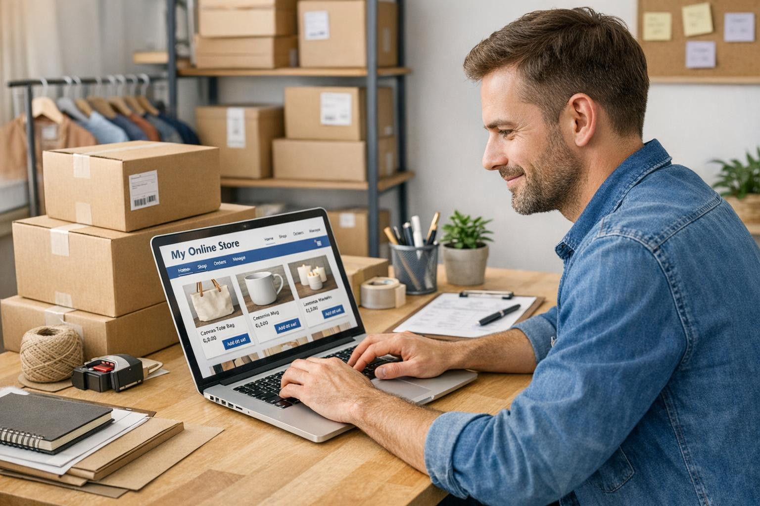 What is e-shop management?  < E-shop management  is a full service that takes on all technical and operational work to run the online store: setup, maintenan