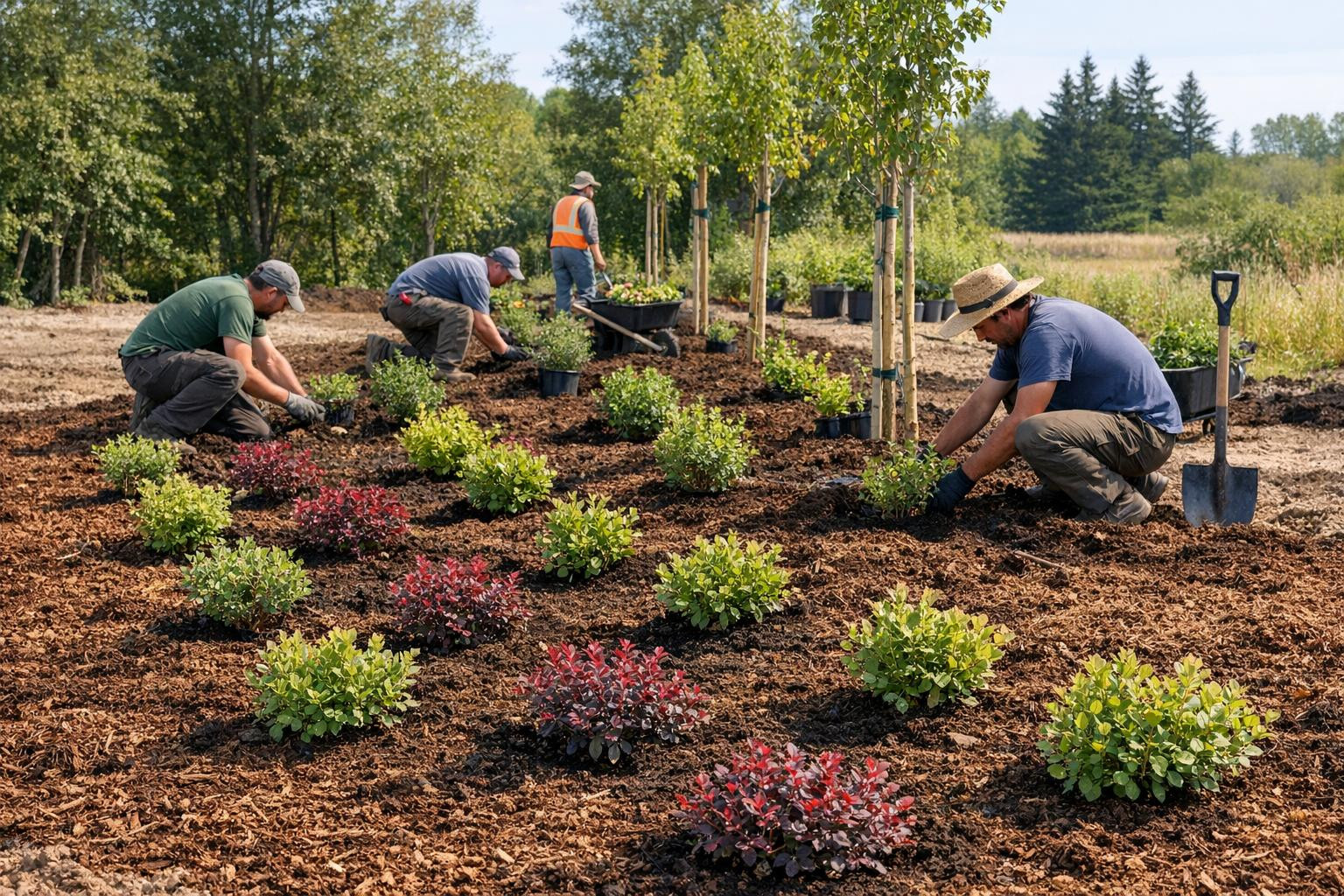 What is the solution and what benefits?   < The establishment of fully planned plantations  combines professional soil preparation, accurate planting and sus