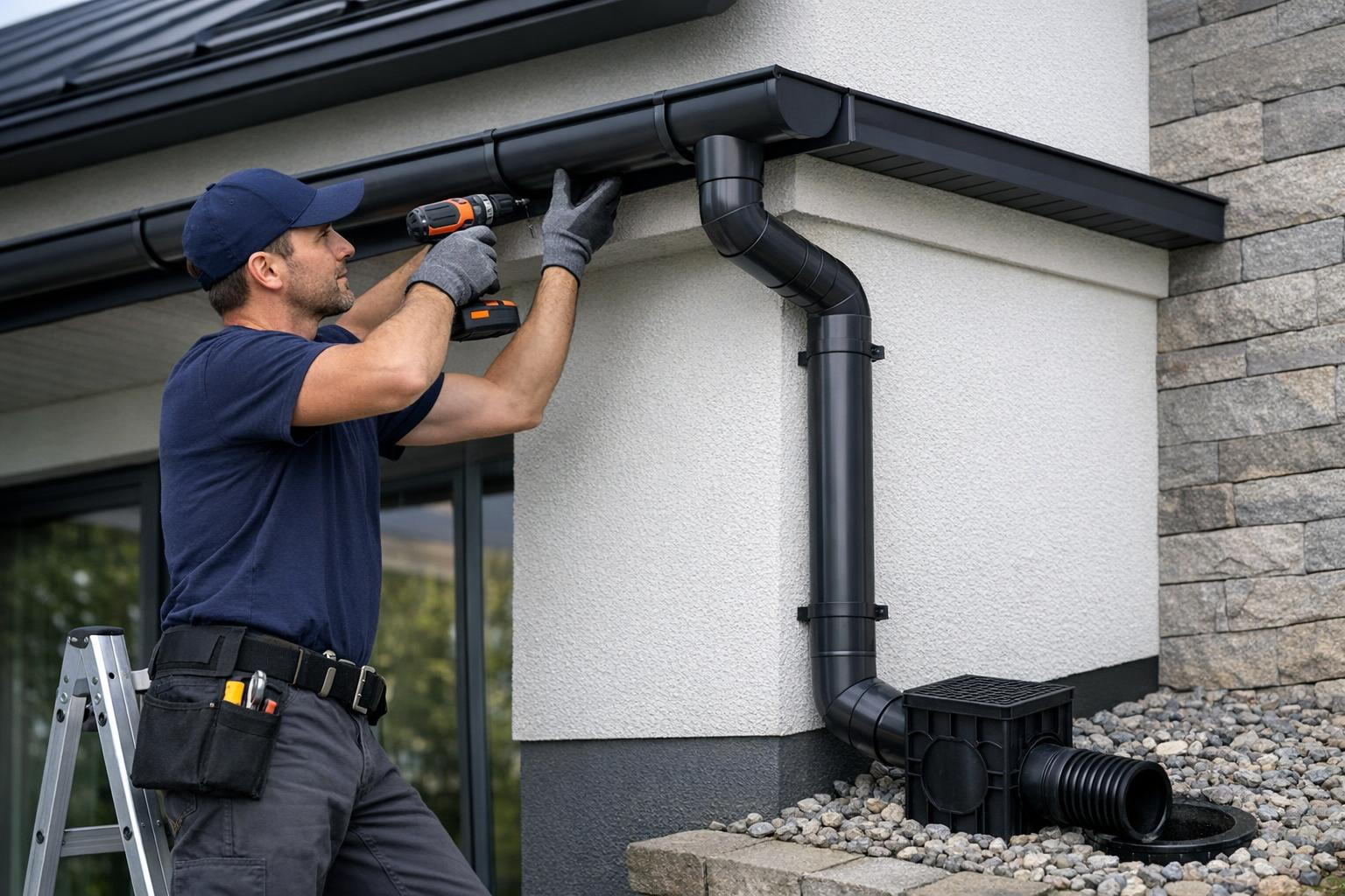 Correct water management is the primary protection of the health and value of the building.  The main role is played by well-designed and professionally install