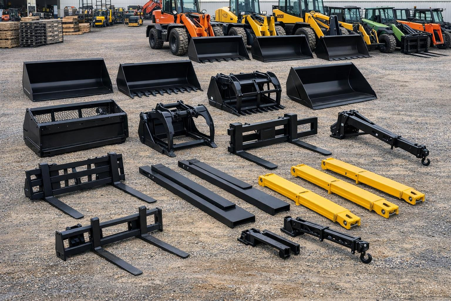 The choice of accessories  offers an easy way to make the desktop more efficient and more sustainable. Suitable for both construction, agriculture and storage s