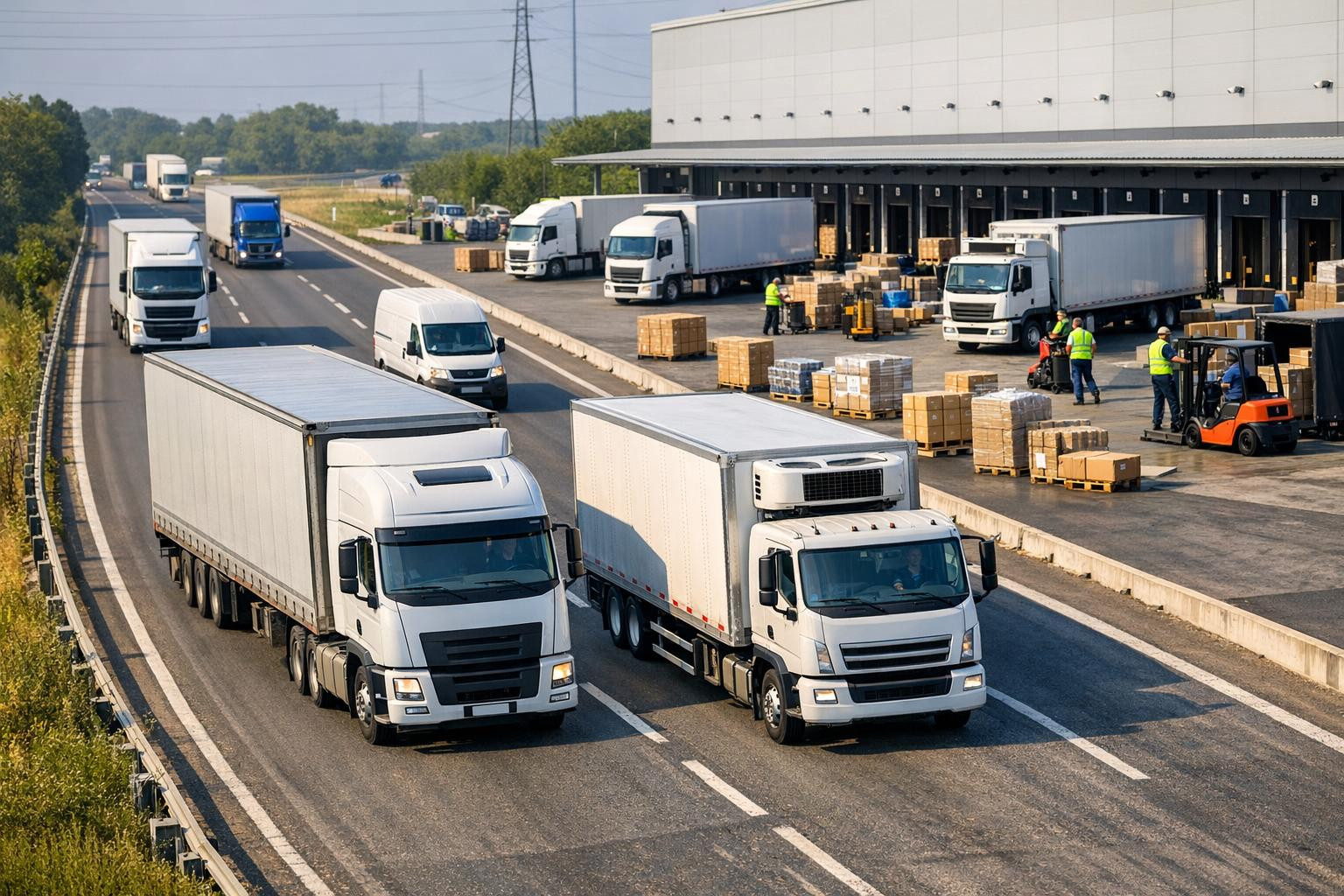 Freight transport solutions  combine top-level  freight transport logistics  practice, accurate transport management and flexible road freight transport to ensu