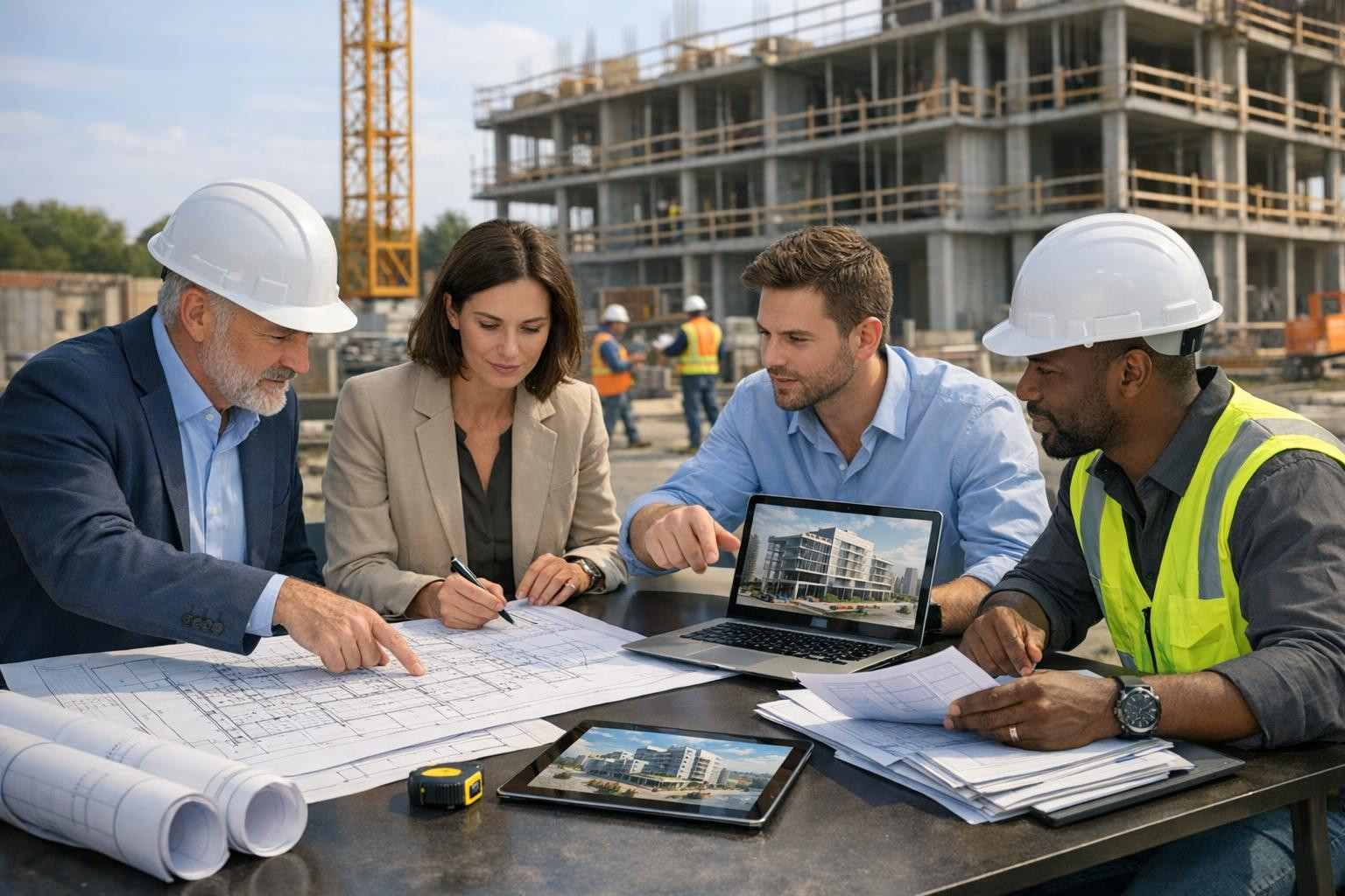 Complete engineering and procurement solution for construction projects   Complete consultation from design to procurement and partner selection  - the service 