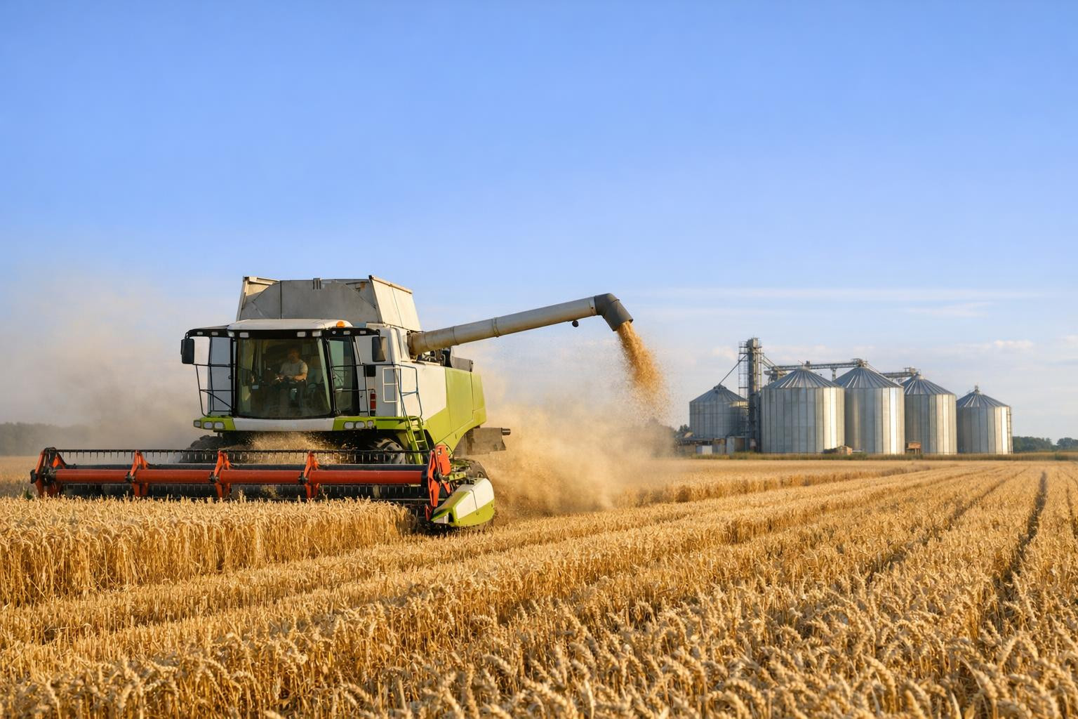 The harvest   of fast and safe cereals using modern   grain harvesting techniques   reduces harvest losses and ensures maximum market value of the grain. Contin