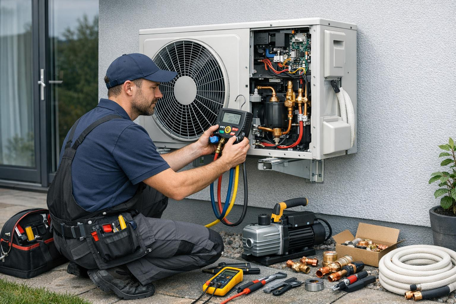 Why choose professional installation and maintenance of heat pumps?    Effective installation of heat pumps   ensures high-speed heat, lower heating costs and l