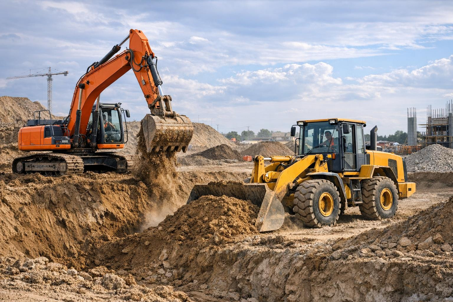 Effective machine rental for construction projects, land improvement and gardening works     Full-value machine rental  with experienced operators ensures fast,