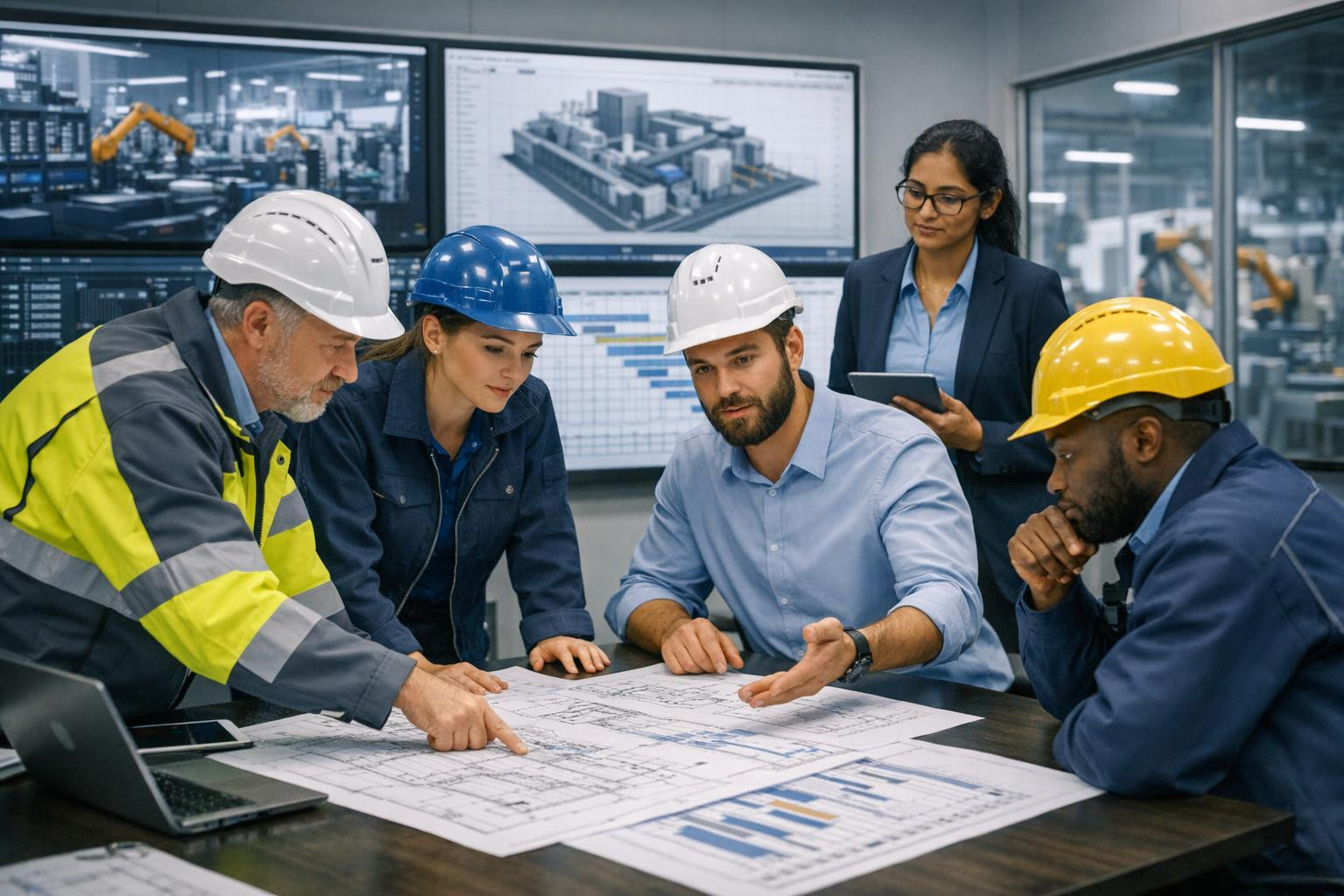 Industrial project management  combines strategic planning, strictly managed budget and real-time schedule and resource management to ensure timely and cost-eff