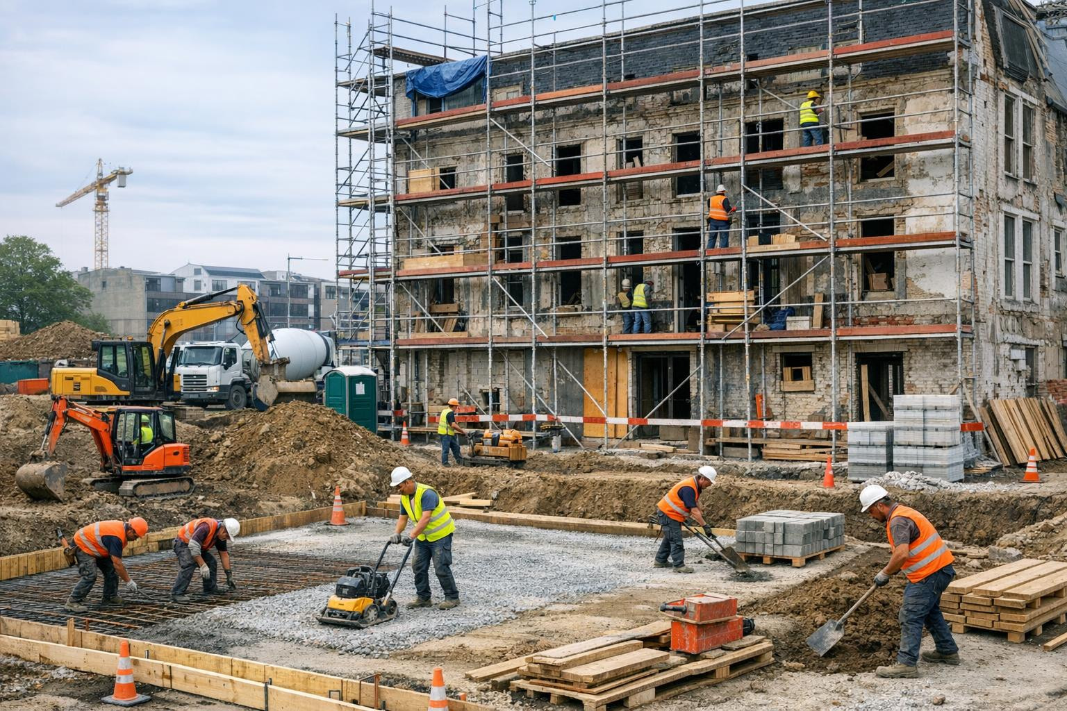 Täielik ehituslahendus  — alates krundi ettevalmistusest kuni sise- ja välisrenoveerimiseni. Pakutavad  ehitusteenused  ühendavad kvaliteetse käsitöö, selge pro