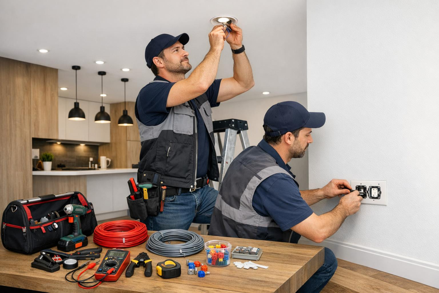 Electrical installation  for construction and renovation projects ensures safety, compliance with applicable standards and long-term reliability. The profession