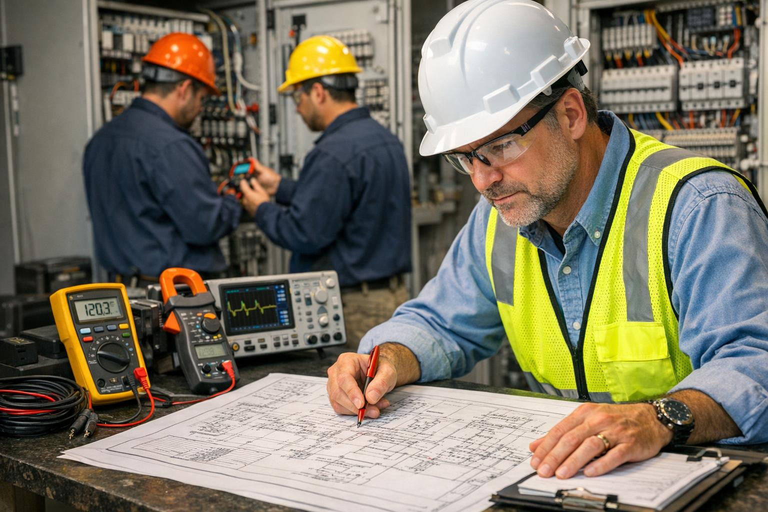 Full electrical projects and certified measurements    Clear, compliant and reliable electrical solution  ensures that no unexpected interruptions or risks occu