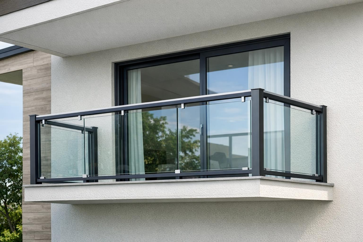 Frontier walls that combine style and safety    < Frontier walls  offer a clear visual border, strong protection and modern appearance. Glass barriers, toget