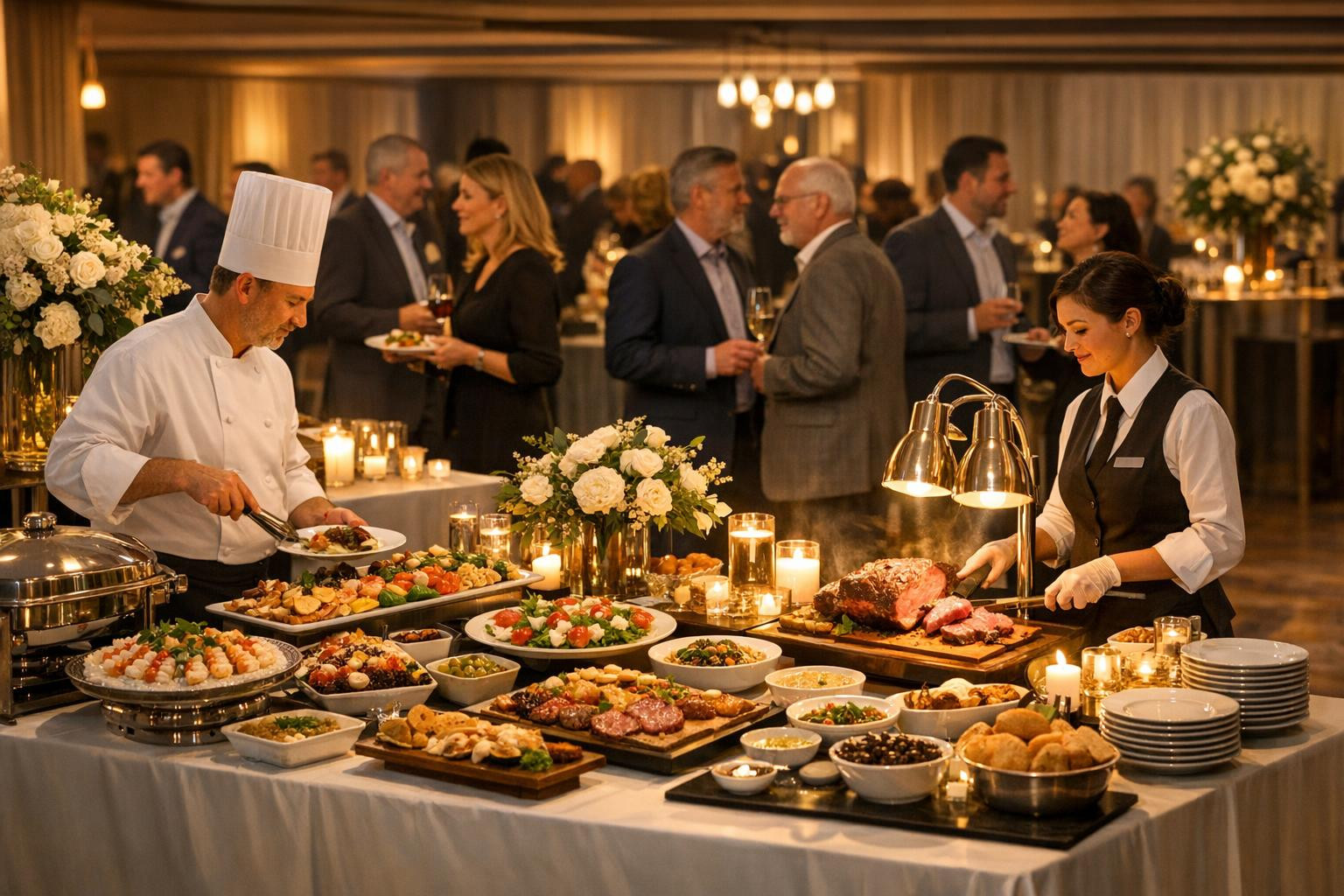 Professional corporate catering  combines delicious kitchen, smooth logistics and elegant service to make each company event memorable. The service is intended 