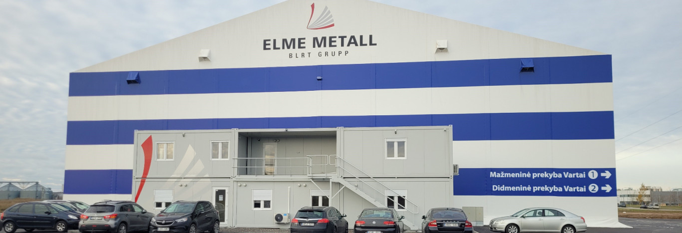 Eesti kontserni BLRT Grupp kuuluv Elme Metall lõpetas Klaipėda vabamajandustsoonis uue laokompleksi ehitustööd.