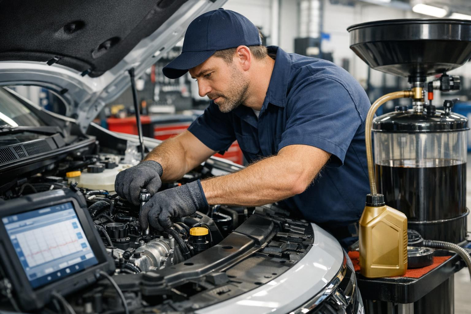 Motor maintenance  ensures optimal vehicle performance, reduces fuel consumption and helps to avoid unexpected malfunctions. Regular oil exchange, accurate vehi